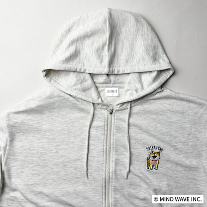 にゃばんばん刺繍ZIPパーカー